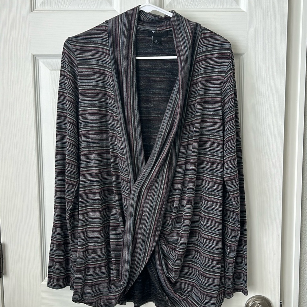 ABStudio knit drape top xl